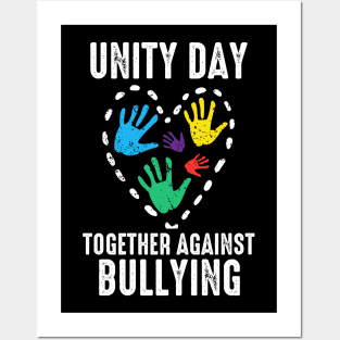 together against bullying orange anti bully unity day kids Posters and Art